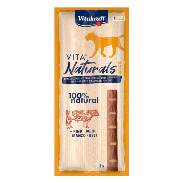 Vitakraft Naturals Dog Stick Rund -2 stuks   \THT 27-03-2024\ Op=Op