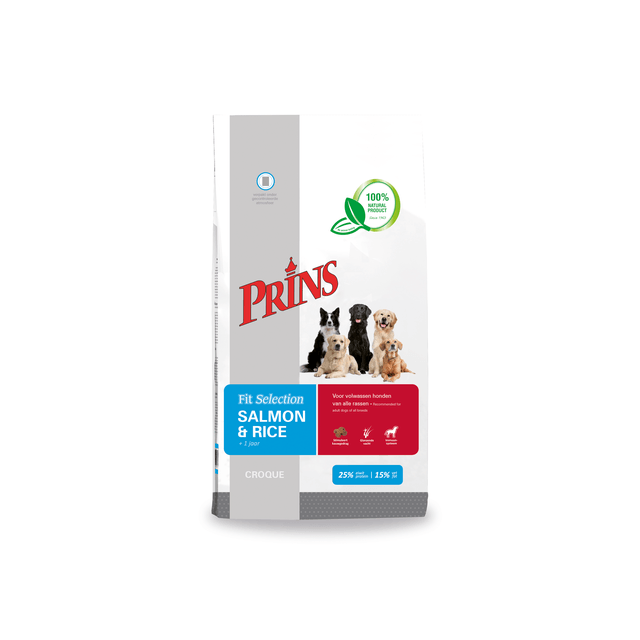 Prins Fit Selection Dog Zalm & Rijst 15 kg