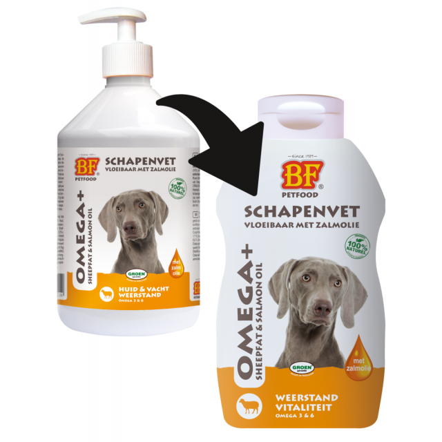 Biofood Schapenvet met Zalmolie - 500 ml