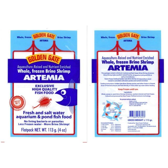 Golden Gate Artemia Flatpack -113 gram