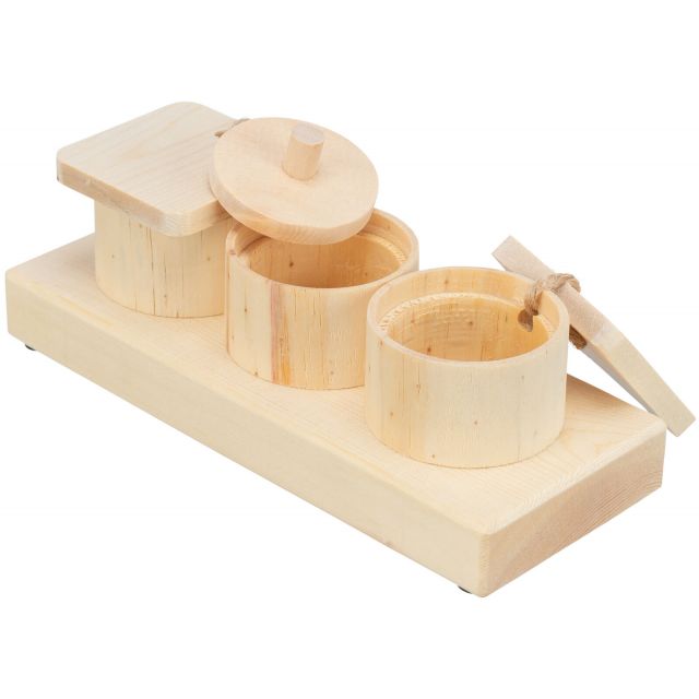 Trixie Snack Cups Hout -15 × 4,5 × 6 cm