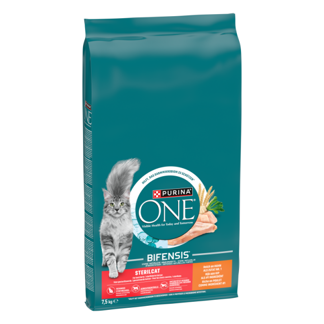 Purina One Adult Sterilcat Kip&Tarwe -7,5kg