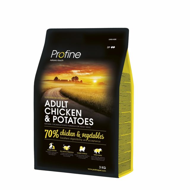Profine Adult Chicken & Potatoes Met 70% Kip & Groenten -3 kg 