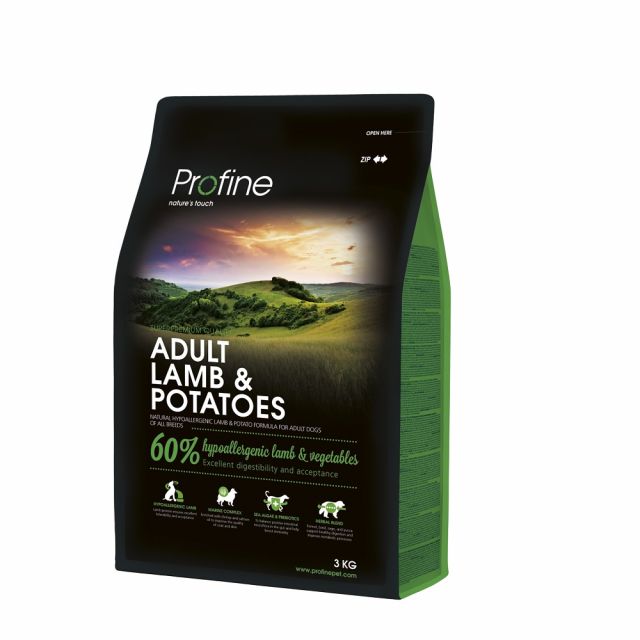 Profine Adult Lam & Potatoes Met 60% Lam & Groenten -3 kg 