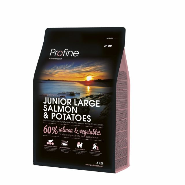 Profine Junior Large Breed 60% Salmon & Potatoes -3 kg 