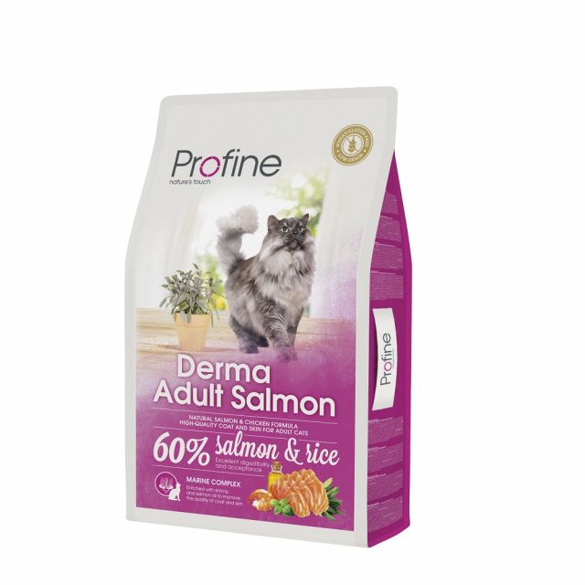 Profine Cat Derma Adult Zalm Met 60% Zalm & Rijst -10 kg 