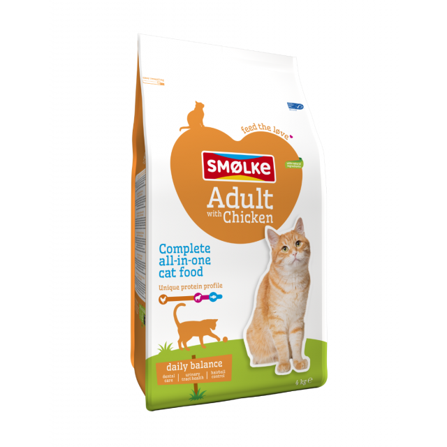  Smolke Cat Adult Kip / Rijst -4 kg