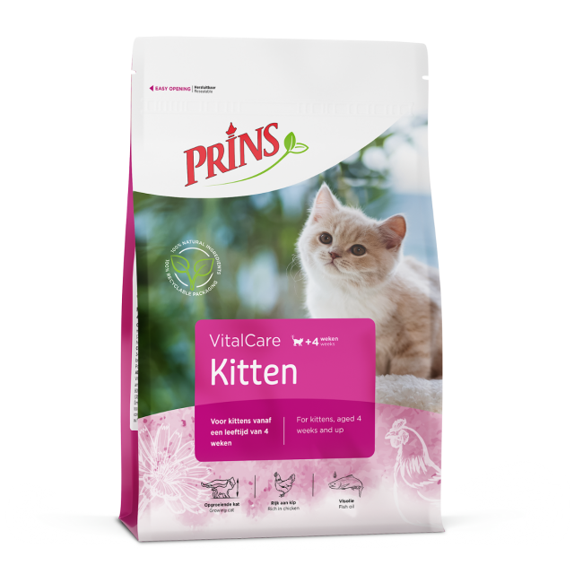 Prins VitalCare Kitten -4 kg     + GRATIS Blikje Nature Care