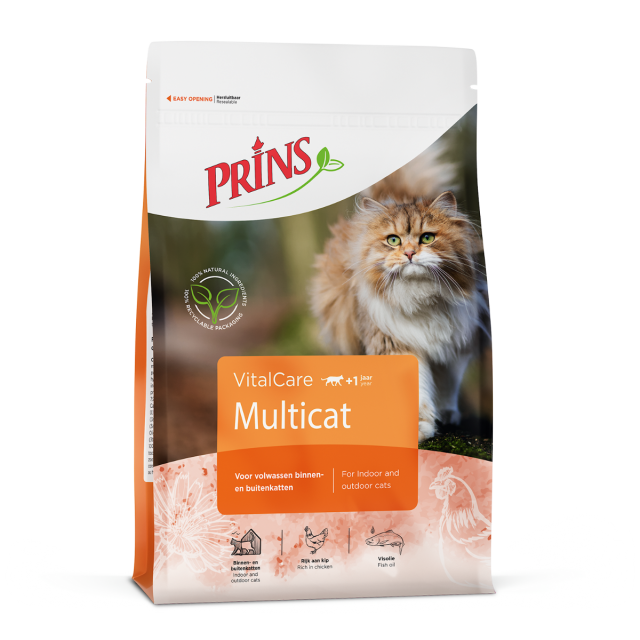 Prins Vitalcare Multicat - 4 kg + GRATIS Blikje Nature Care