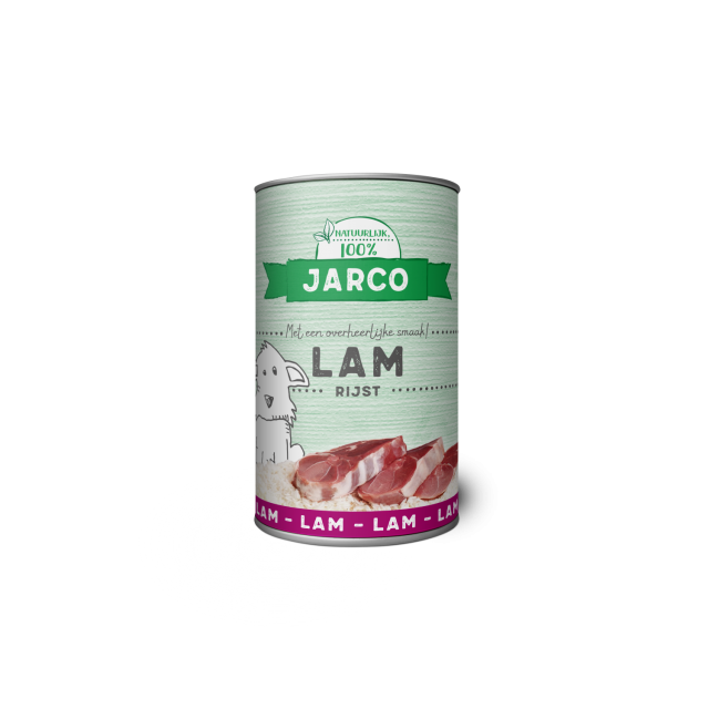Jarco Dog Blik Lam/Rijst -400 gram