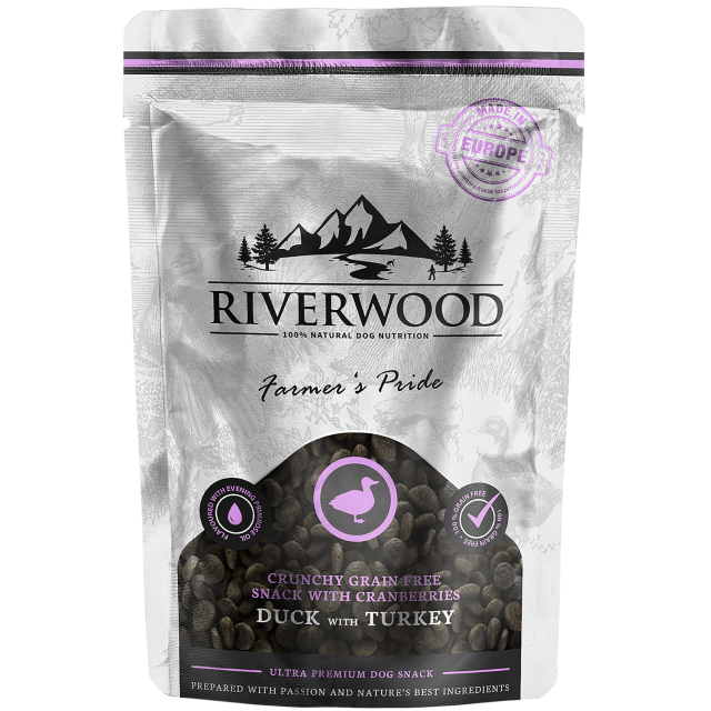 Riverwood Crunchy snack Duck & Turkey -200 gram