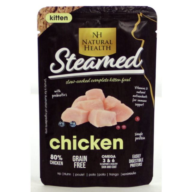 Natural Health cat Steamed Kitten Chicken -85 gram