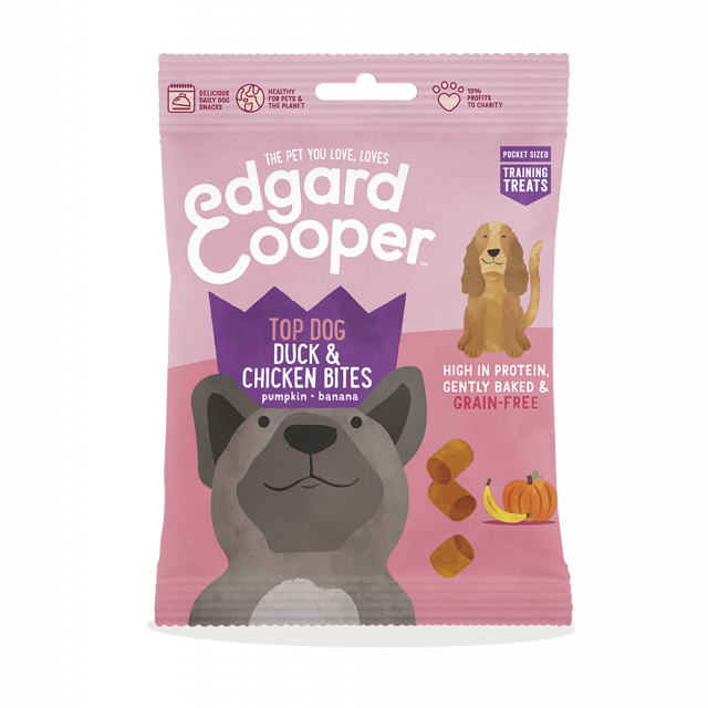 Edgard & Cooper Training Bites Eend/Kip/Pompoen/Banaan -6x 50 gram