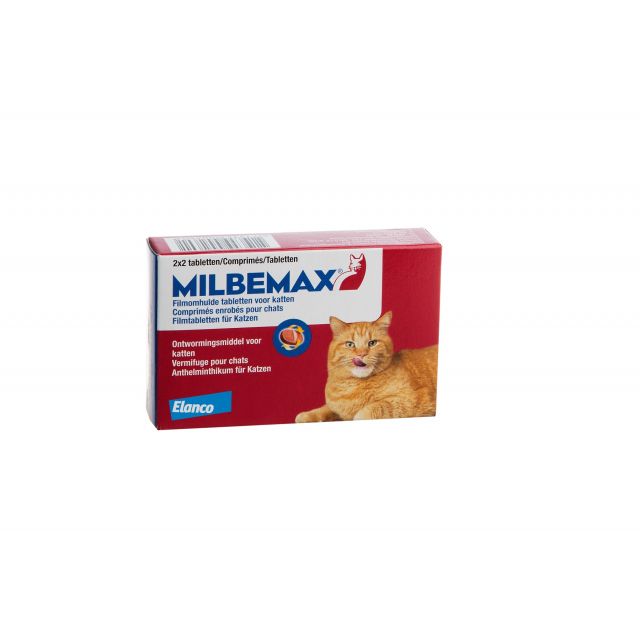 Milbemax Katten (vanaf 2 kg) - 4 stuks