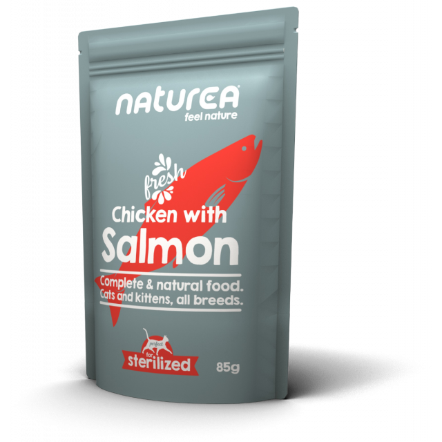 Naturea Cat Wet Food Chicken & Salmon -85 gram