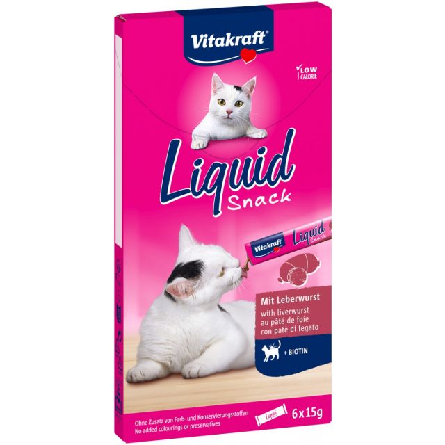 Vitakraft Liquid Snack Leverworst -6  x15 gram