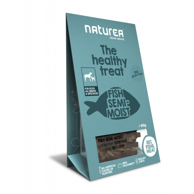 Naturea Dog Treats Fish  Semi-Moist -100 gram