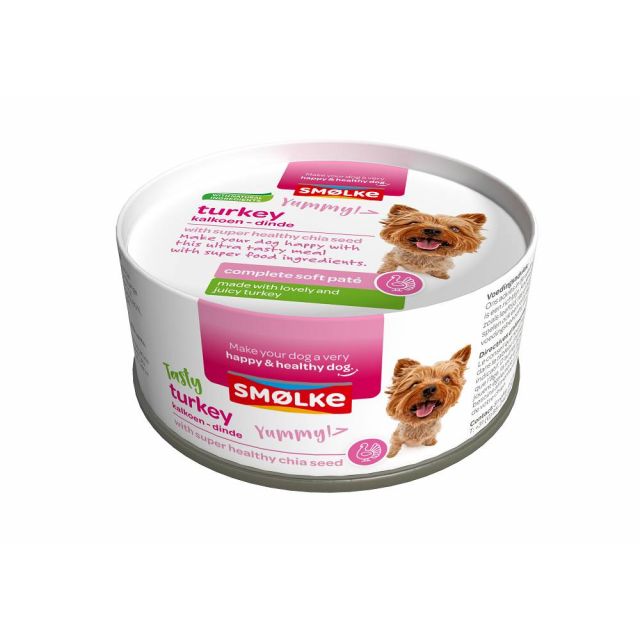 Smolke Hond Soft Pate Turkey -125 gram