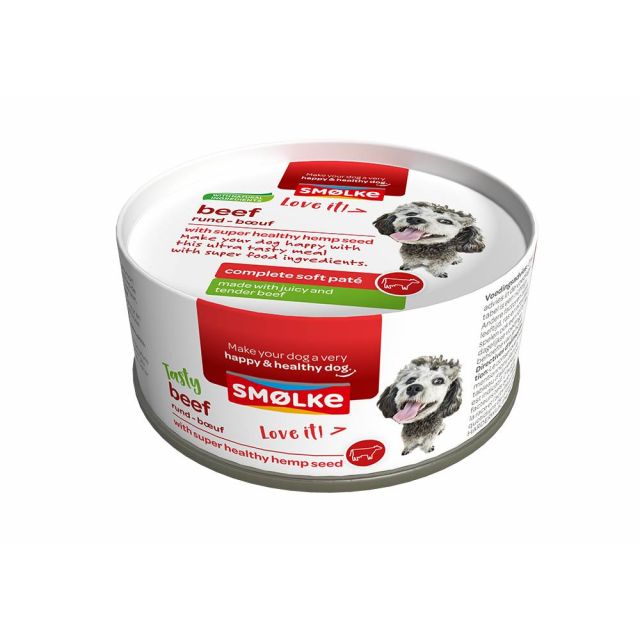 Smolke Hond Soft Pate Beef -125 gram