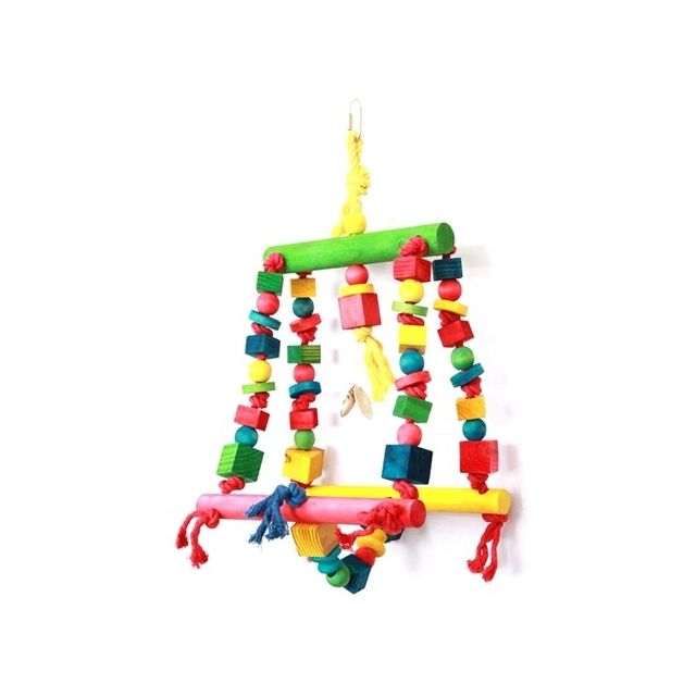 Happy Pet Speelgoed Double Swing Papegaai - 25x44 cm