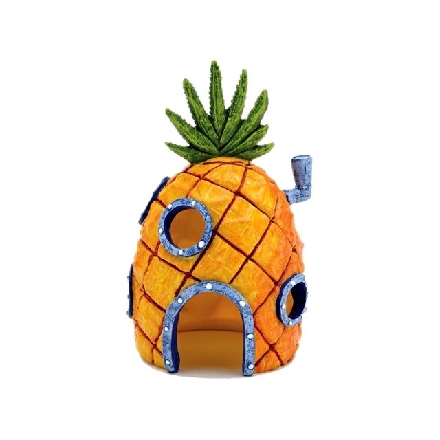 Ornament Spongebob Ananashuis Oranje - 15x9x8 cm