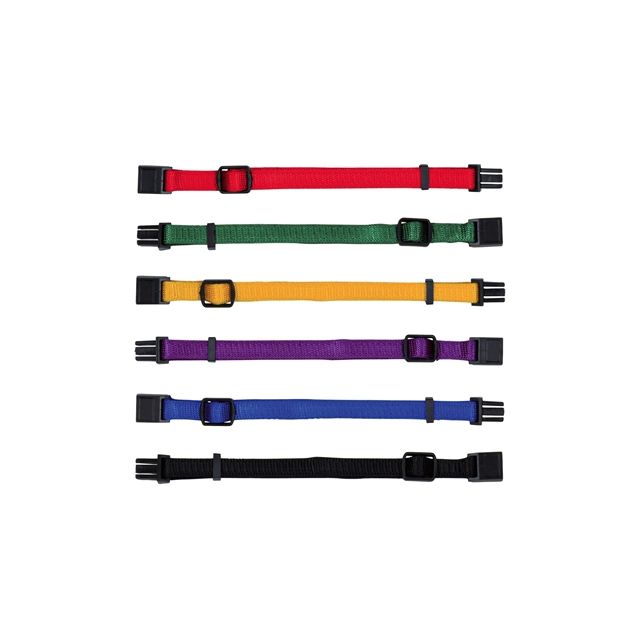 Trixie Puppy Halsband Set Rood / Groen / Geel / Paars / Blauw / Zwart -22-35 cm5 cm -6 st