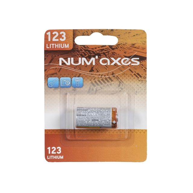 Numaxes Lithium Batterij cr123a 3V