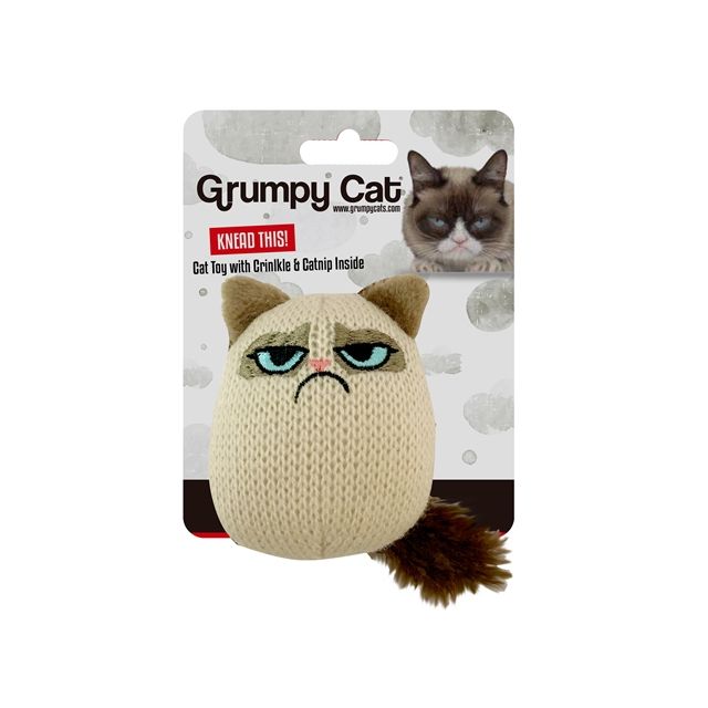Grumpy Knit Pouncey Cat Toy