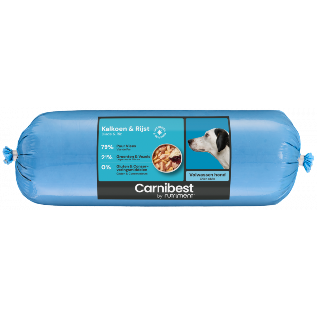 Carnibest Dog Kalkoen & Rijst - 500 gr