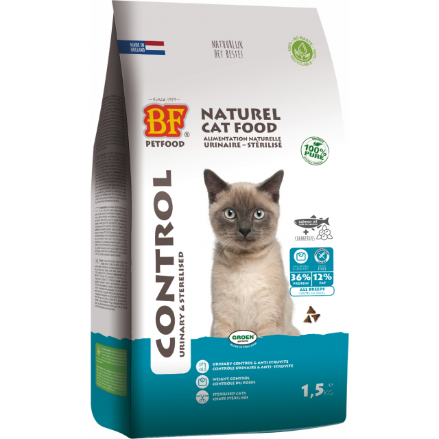 Biofood Cat Control Urinary & Sterilised - 1,5 kg