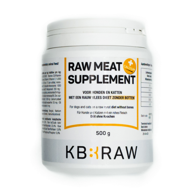 KB Extra Raw Meat Supplement + calcium - 500 gr 