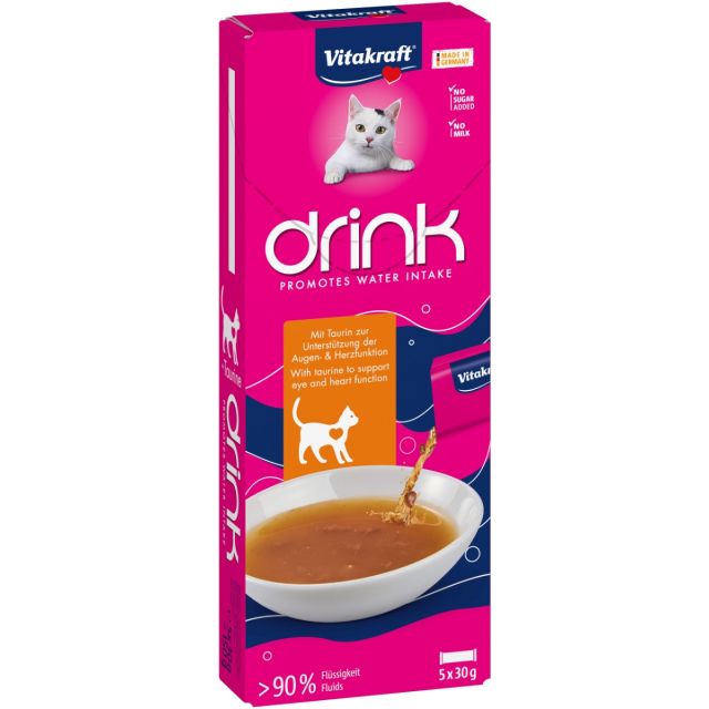 Vitakraft Vita Drink Chicken + Taurine -5x30 gr