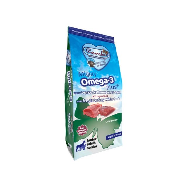 Renske Mighty Omega-3 Plus Kalkoen & Eend Koud Geperst -6,5kg