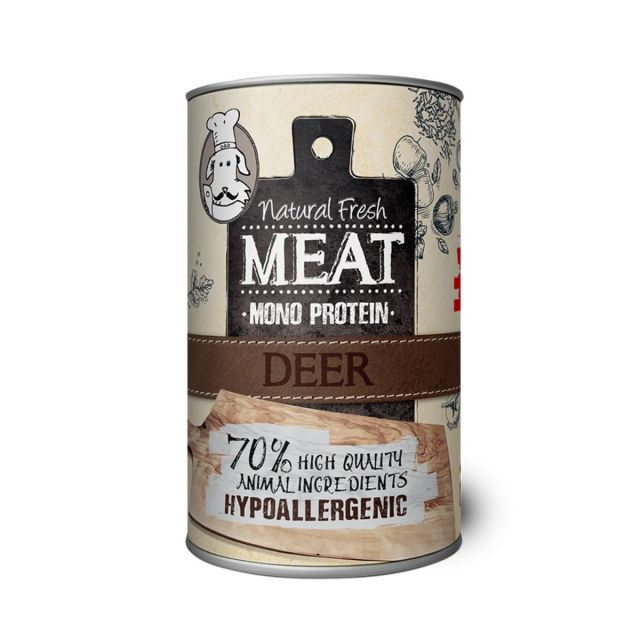 Natural Fresh Meat Deer  Mono Protein -400gr