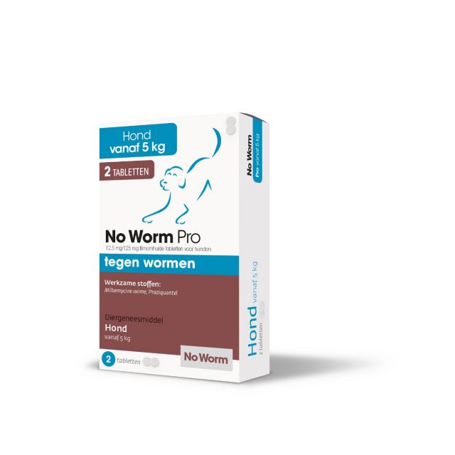 No Worm Pro Hond 2 Tabletten