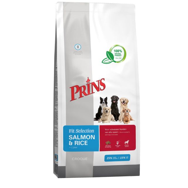 Prins Fit Selection Dog Zalm & Rijst 15 kg