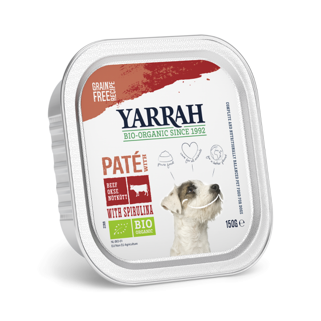 Yarrah Dog Alu Pate Rund & Spirulina -150 gram