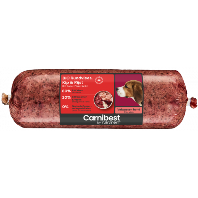 Carnibest Dog Bio Rundvlees, Kip & Rijst - 1 kg