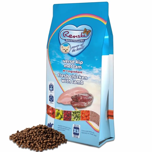 Renske Super Premium Droog Hond Adult Mini Kip & Lam -2 kg 