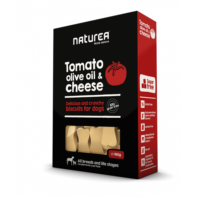 Naturea Biscuits Tomato Olive Oil & Cheese -140 gr.