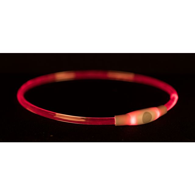 Trixie Flash lichtgevende Halsband Large _ XLarge  Veelkleurig  -65 cm /8mm 