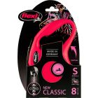 Flexi Rollijn CLASSIC Cord Small Rood -8 meter