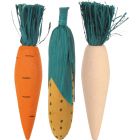 Trixie Set Knabbelhout -Hout/Stro -3 stuks