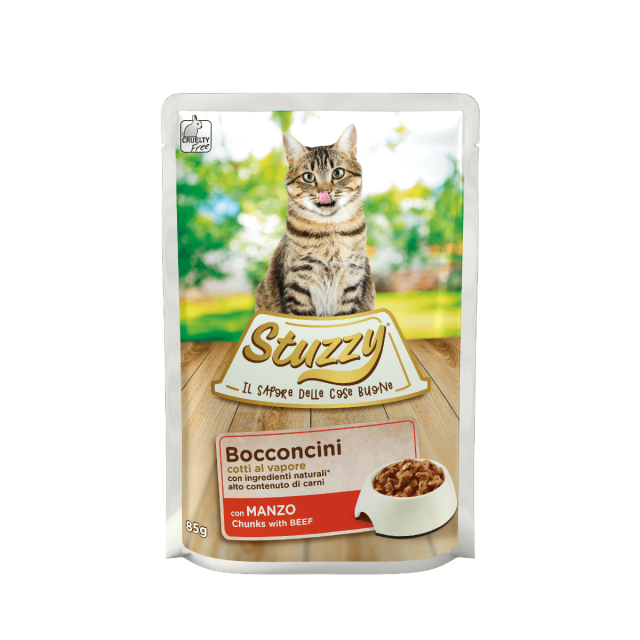 Stuzzy Kat Chunks Rund -85 Gram