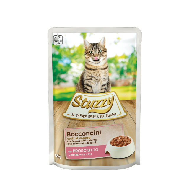 Stuzzy Kat Chunks Ham  -85 Gram