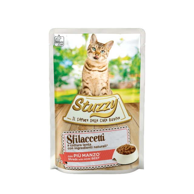 Stuzzy Kat Shreds Rund -85 gram