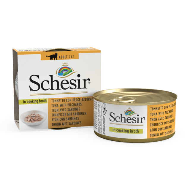 Schesir Cat Broth Tuna & Sardien - 70 Gr
