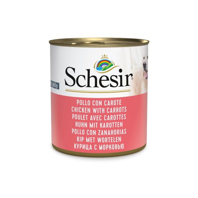 Schesir Hond Kip  Wortel Gelei -285 gram