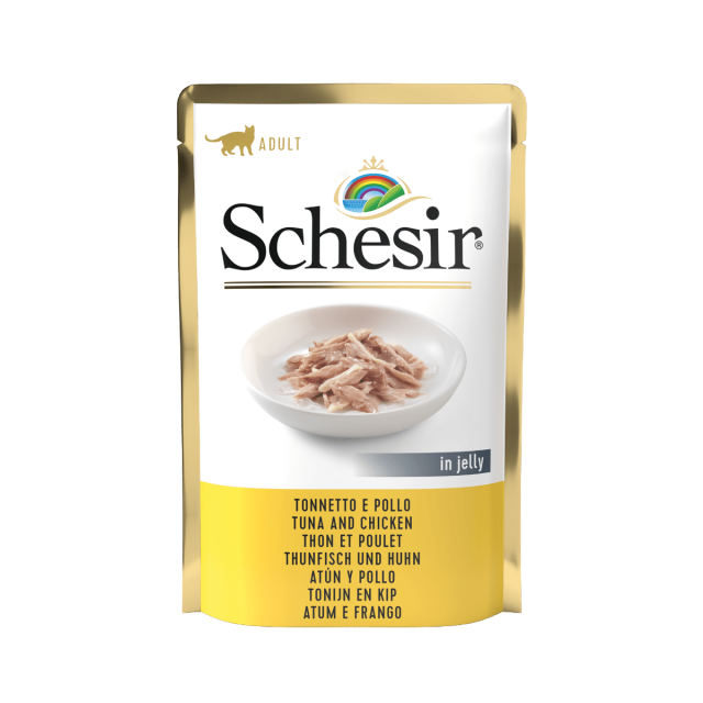Schesir Cat Pouch Tonijn & Kip -85 gram 