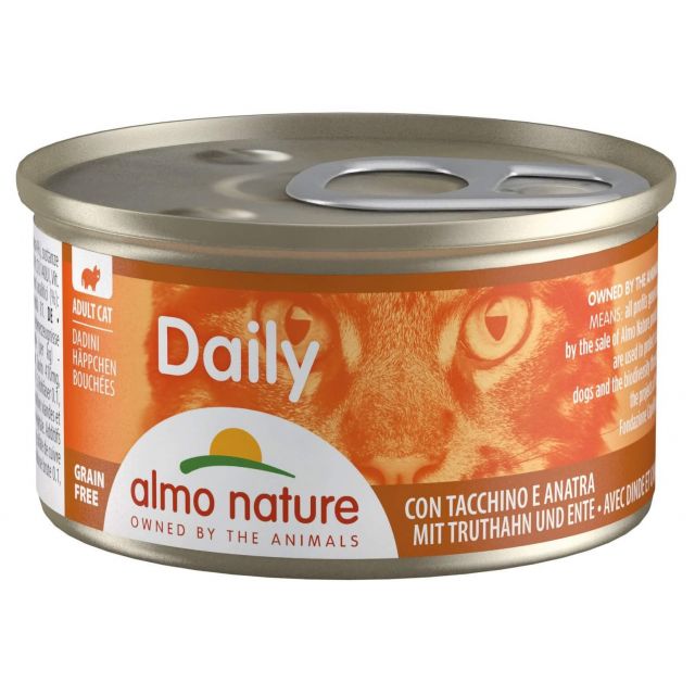 Almo Daily Menu Brokjes Kalkoen & Eend -85 gr